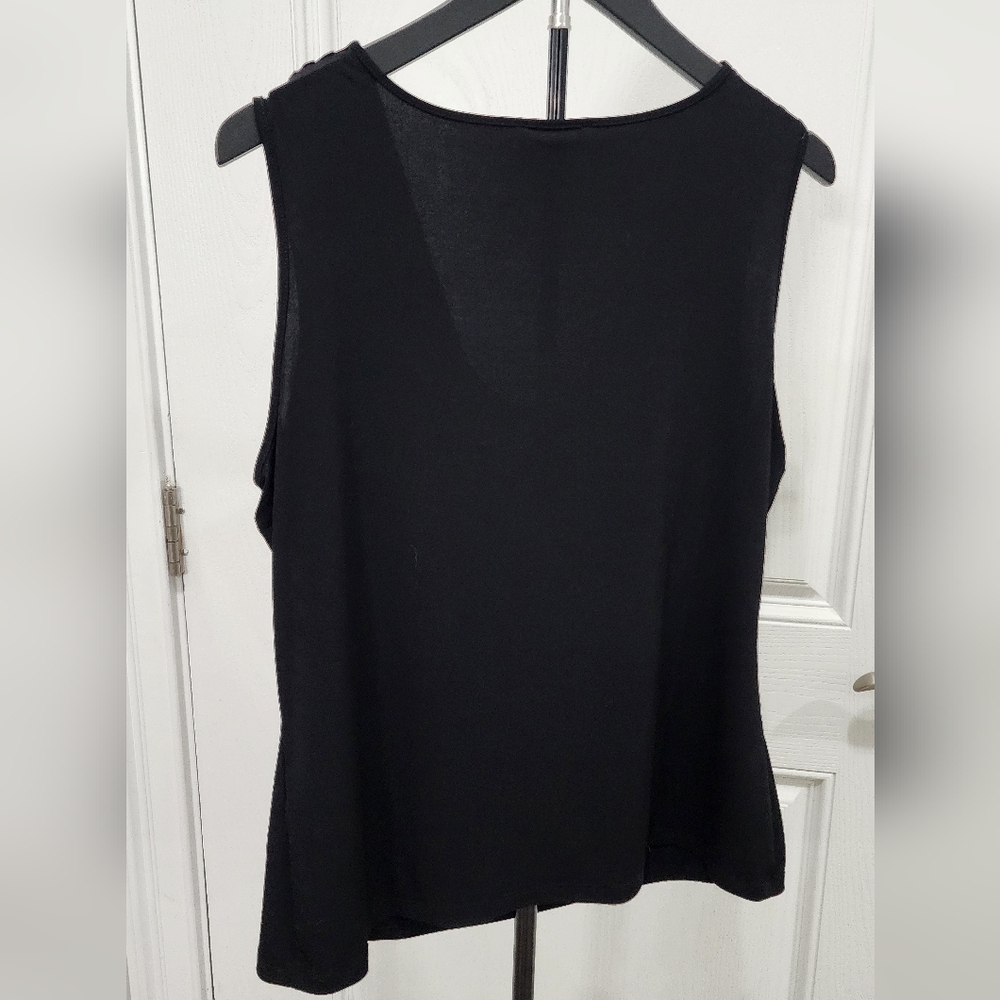 Calvin Klein Black Cowl Neck Blouse. Size L. - Picture 4 of 4